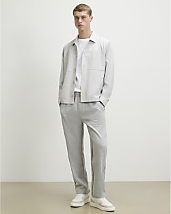 Grey Regular Fit Joggers
