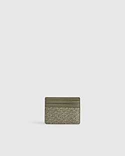 Green Monogram Card Holder