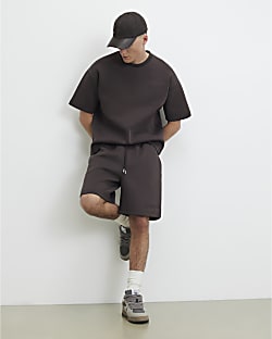 Brown Premium Regular Fit Sanctuaire Shorts