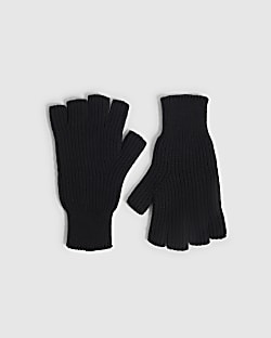 Black Fingerless Gloves