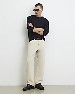 Black Slim Fit Cotton T-Shirt
