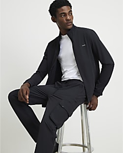 Black Skinny Fit Cargo Trousers