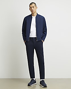 Navy Skinny Fit Trousers