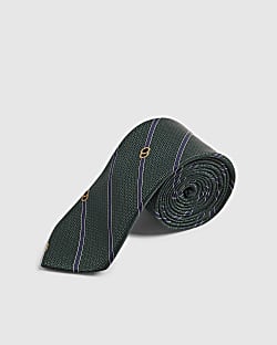 Green Striped Tie