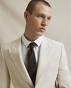 Brown Silk Tie