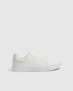 White Texture Trainers