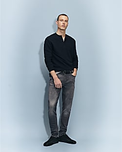 Grey Skinny Fit Jeans