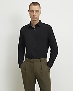 Black Slim Fit Shirt