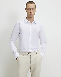 White Slim Fit Shirt