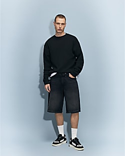 Black Washed Jorts