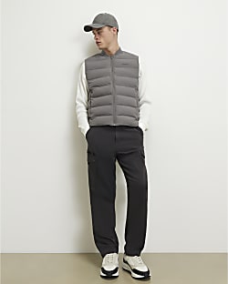 Grey Muscle Fit Gilet