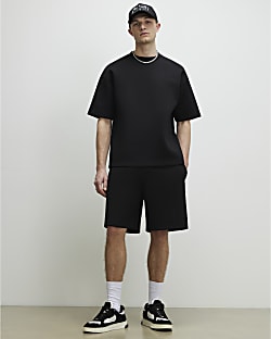 Black Premium Regular Fit Sanctuaire Shorts