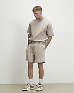 Beige Premium Regular Fit Sanctuaire Shorts