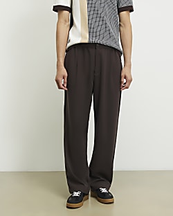 Brown Loose Fit Trousers