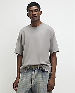 Grey Oversized Fit Heavyweight T-Shirt