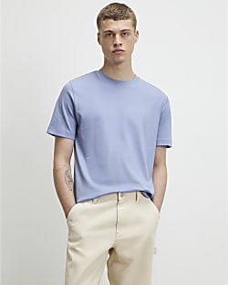 Blue Slim Fit Lightweight T-Shirt
