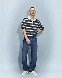 Blue Loose Fit Jeans