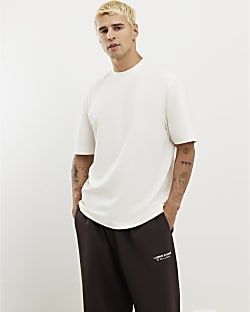 Cream Regular Fit T-Shirt