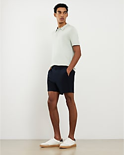 Navy Slim Fit Short Length Chino Shorts