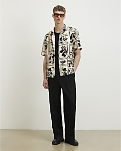 Black Loose Fit Trousers