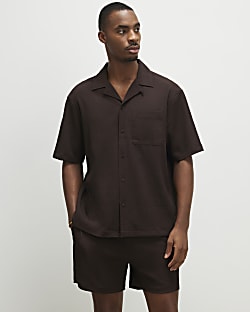 Brown Regular Fit Shirt