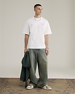 Real Hackney Dave White Manchester T-Shirt