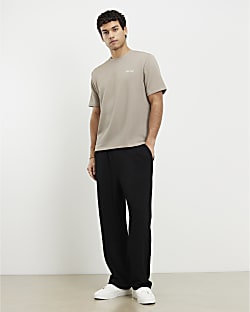 Beige Slim Fit Ame Saint T-Shirt