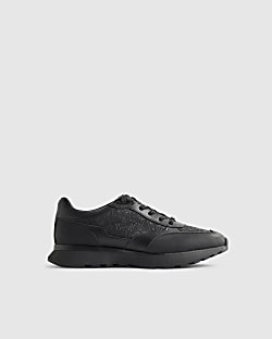 Black Monogram Runner Trainers