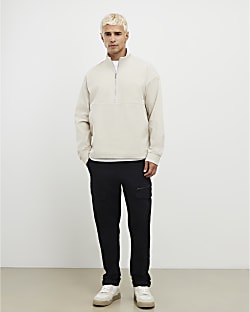 Black Skinny Fit Cargo Trousers