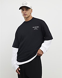 Black Oversized Fit Palais Dept T-Shirt