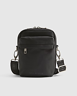 Black Nylon Cross Body Bag