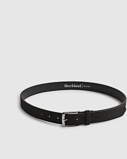 Black Faux Suede Belt