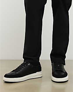Black Lace Up Trainers