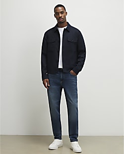 Blue Tapered Fit Jeans