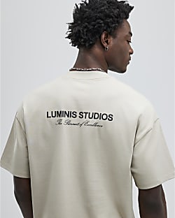 Beige Oversized Fit Luminis Studios T-Shirt