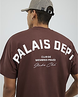 Brown Oversized Fit Palais Dept T-Shirt