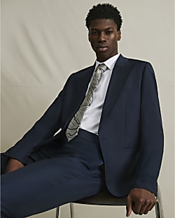Navy Slim Fit Premium Suit Jacket