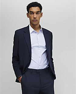 Navy Slim Fit Suit Jacket