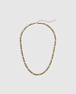 Gold Steel Chain Necklace