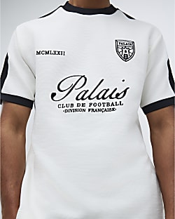 White Regular Fit Palais Badge T-Shirt