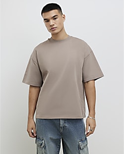 Beige Oversized Fit T-Shirt