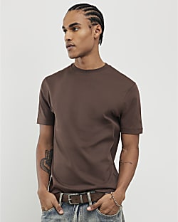 Brown Slim Fit T-Shirt