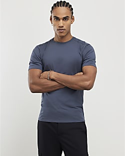 Blue Muscle Fit T-Shirt