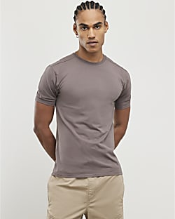 Brown Muscle Fit T-Shirt