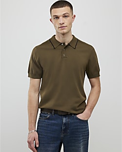 Khaki Slim Fit Polo Shirt
