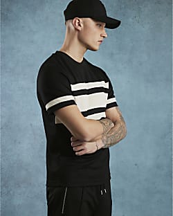 Black Slim Fit Pique Joggers