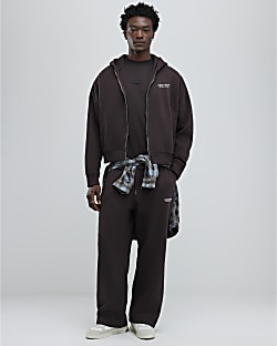 Brown Wide Leg Luminis Studios Joggers