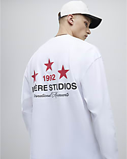 White Long Sleeve Lisiere 1992 T-shirt