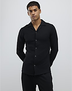 Black Muscle Fit Shirt