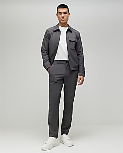 Grey Skinny Fit Trousers